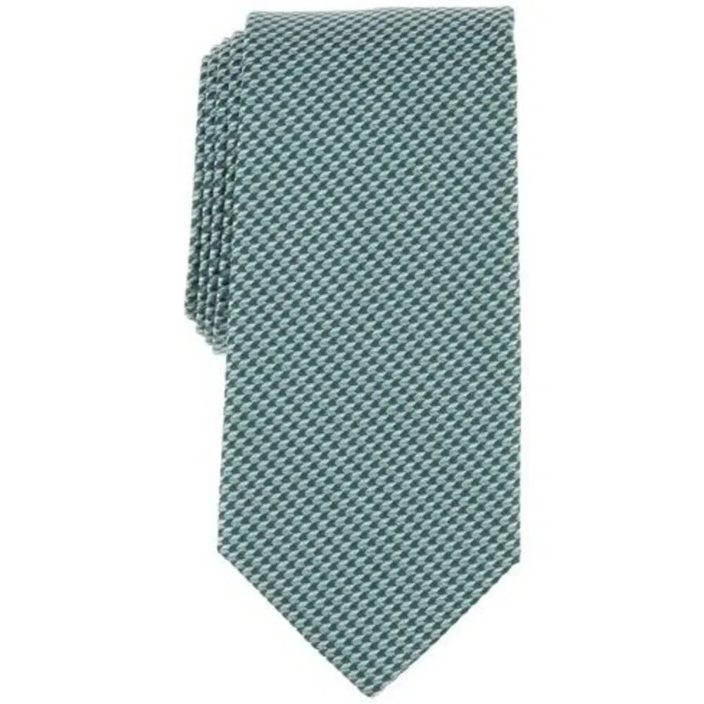 Perry Ellis NWT 3” Bartolle Mini Pattern Tie Green OS